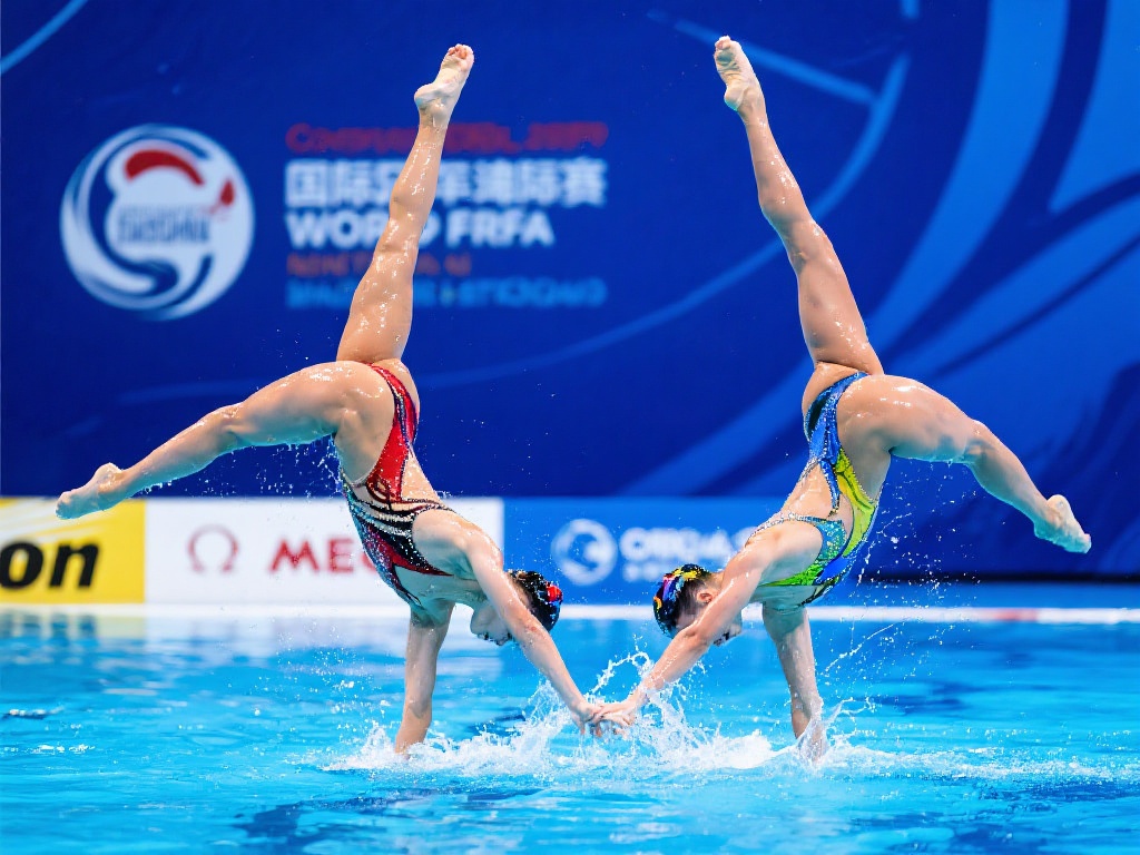 花样游泳世界杯总决赛双人自由自选巅峰对决 花样游泳世界杯总决赛作为国际泳联重要赛事